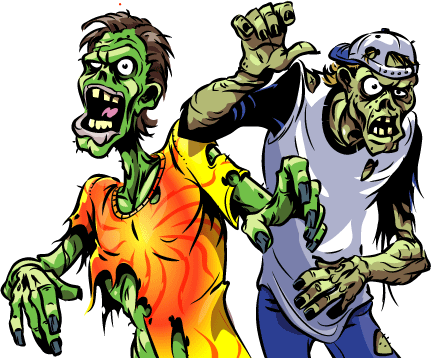 Rajzolt zombik